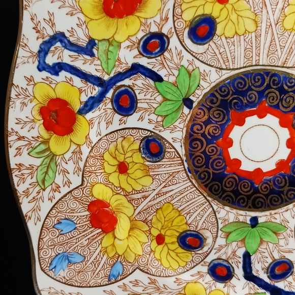 8.75" England vintage Royal Staffordshire porcelain plate, Cairo 8920 - Picture 5 of 9